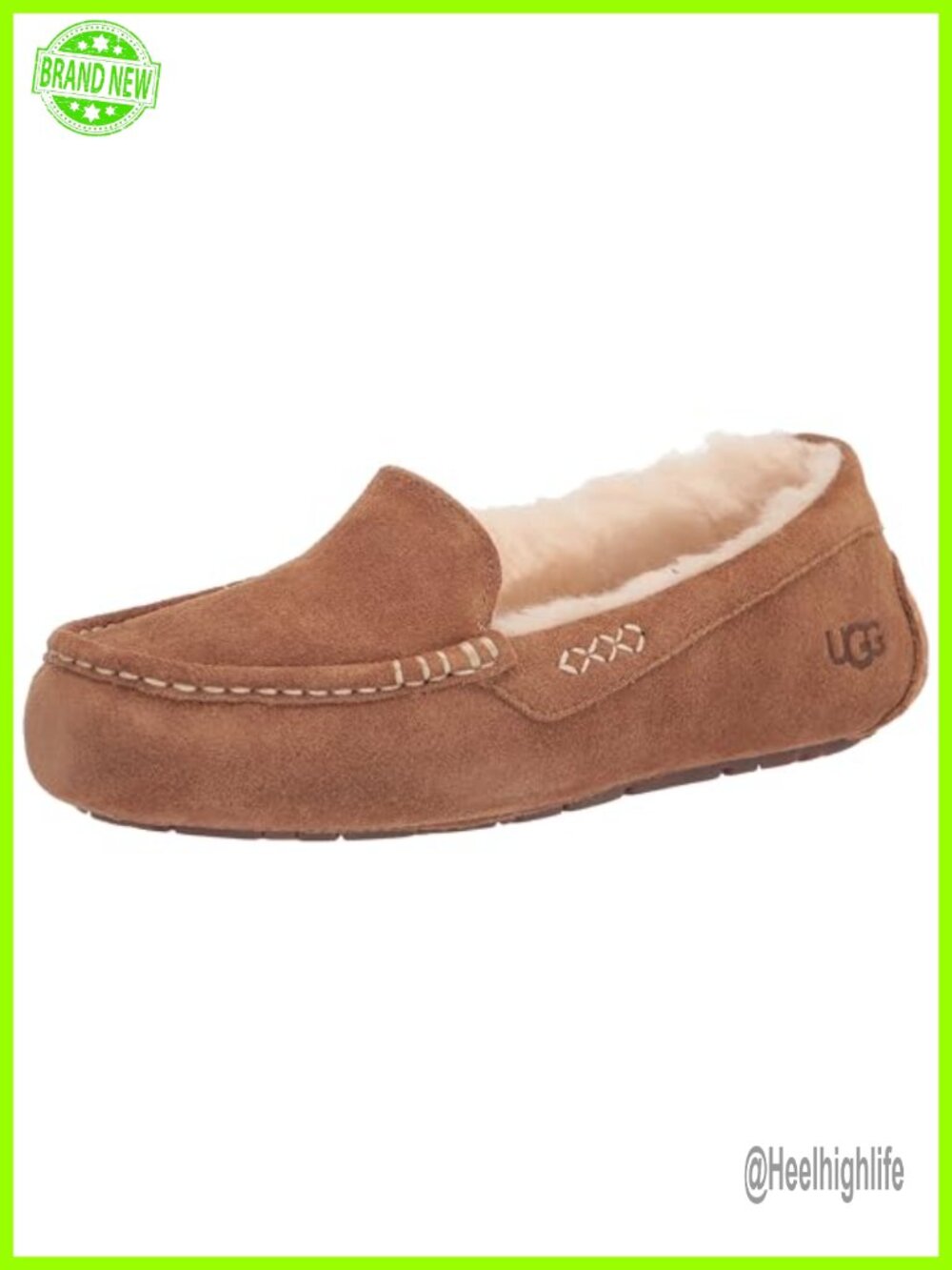 Water Resistant Suede Slippers with Wool Lining and Rubber Outsole